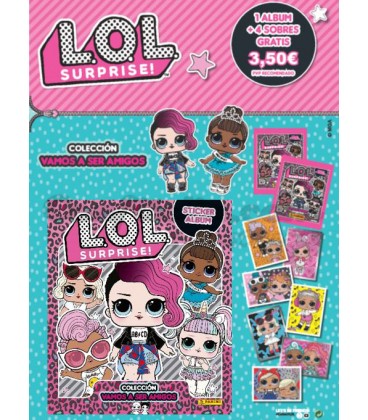 Pack lanzamiento Lol Surprise cromos Panini