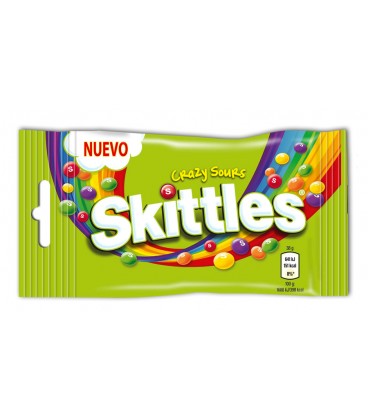 Caramelo Skittles Crazy acido 38 g