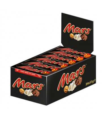 Barrita de chocolate Mars 51 gramos