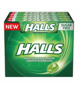 Halls Spearmint sugarfree candy