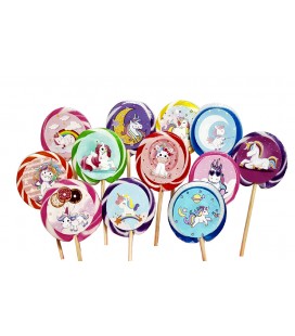 Piruletas Redondas Unicornio 2