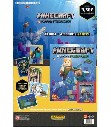 Pack lanzamiento Minecraft Treasure de Panini