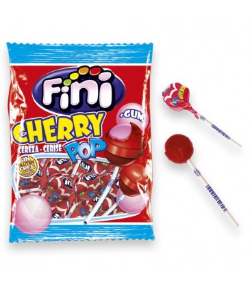Caramelos Cherry Pop +Gum de Fini