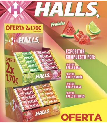 Pack caramelos Halls frutales