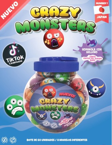 Crazy Monsters filled gummies