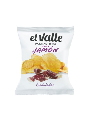 Patatas onduladas Jamon El Valle 45 g