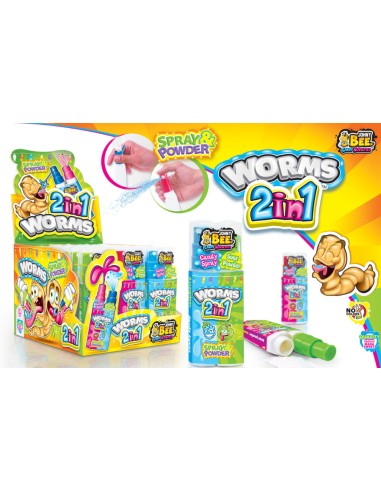 Worms 2 in 1 sweets Johny Bee