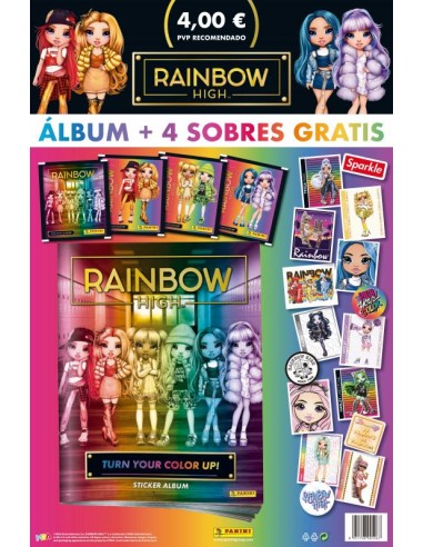 Pack lanzamiento coleccion Rainbow High de Panini