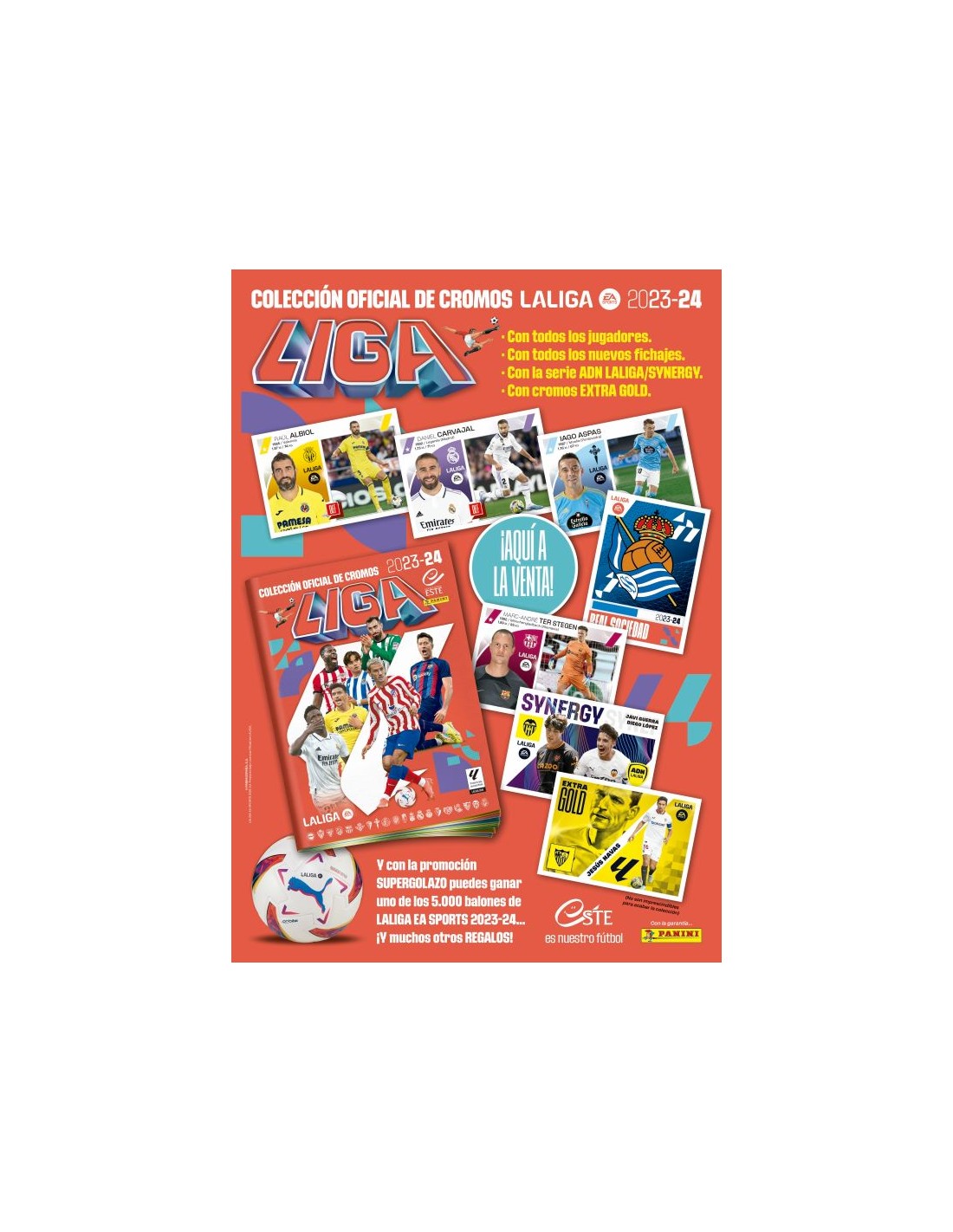 Liga 2023-24 stickers launch pack Panini