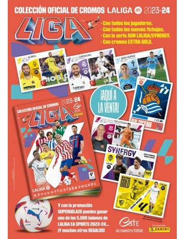Liga Este 2023 - 2024 [4ª Edición] - (Caja 50 Sobres) | Panini Colección  Cromos Fútbol