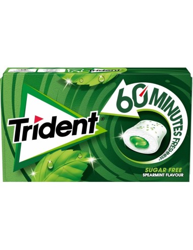 Trident 60 minutes spearmint gum