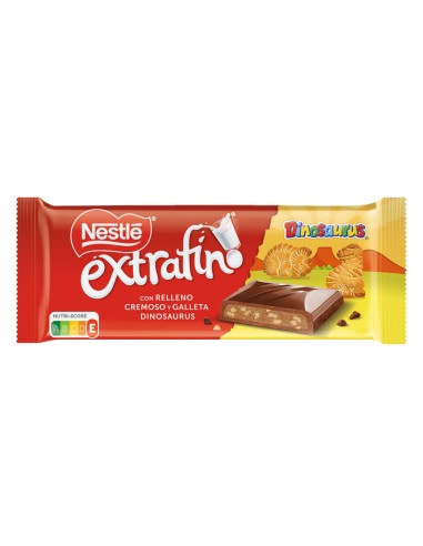 Nestle chocolate with Dinosaurus cookies