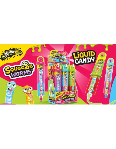 Squeeze Worms liquid candy Johny Bee
