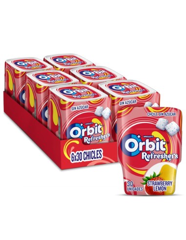 Orbit Refreshers Strawberry-lemon gum Box