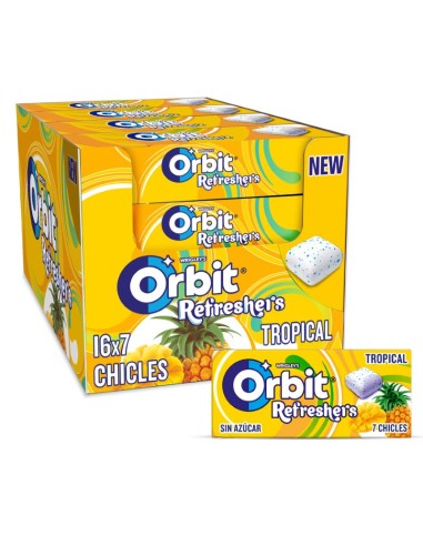 Chicle Orbit Refreshers Tropical