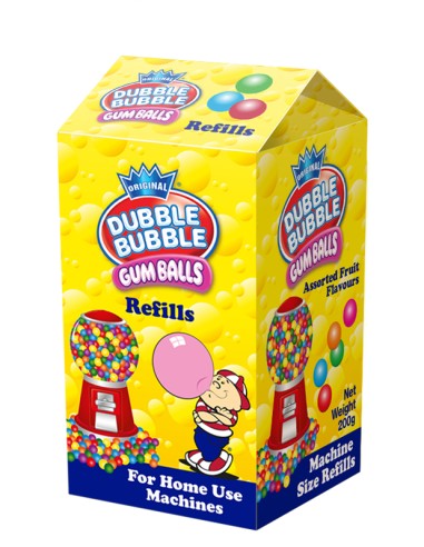 Bolas de chicle Dubble Bubble Tetrapack 200 g