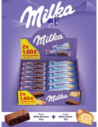 Pack Milka Tender + Milka Brownie