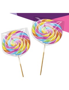 Swirl Rainbow lollipops 100 g 2