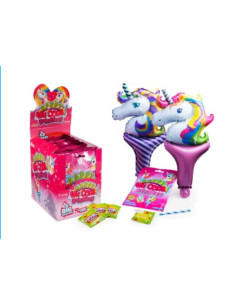 Happy Unicorn balloons with candies