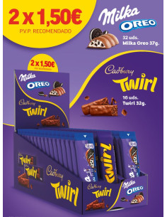 Pack de barritas Oreo y Cadbury