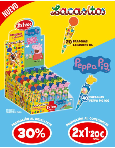 Lacasa chocolate Umbrellas pack Lacasa chocolate Umbrellas pack