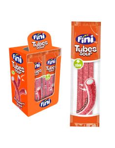 Liquorices Tubes Sour Strawberry 15 g Fini