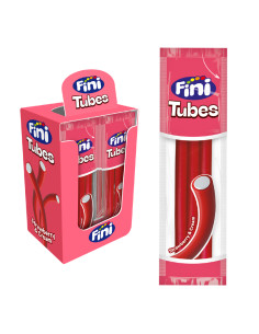 Liquorices Tubes Sour Strawberry 15 g Fini