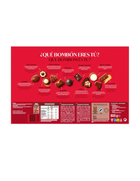 Bombones Caja Roja Nestle 800 g