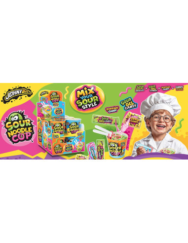 Sour candy Noodle Cup de Johny Bee