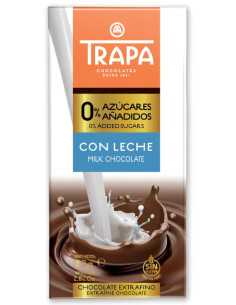Milk Chocolate 0% bars Trapa