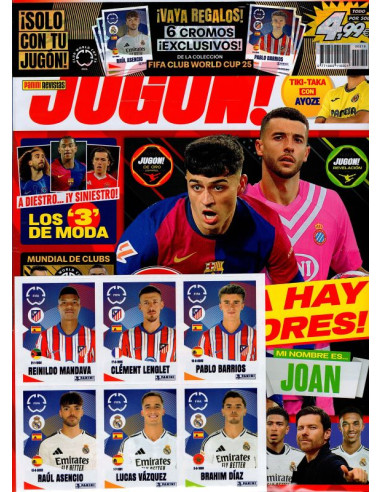 Revista Jugón N. 219 de Panini