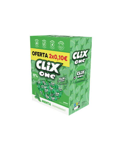 Clix One Peppermint sugarfree gum Clix One Peppermint sugarfree gum