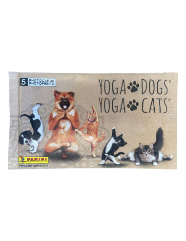 Sobre de fotos de la colección Yoga Dogs & Cats de Panini